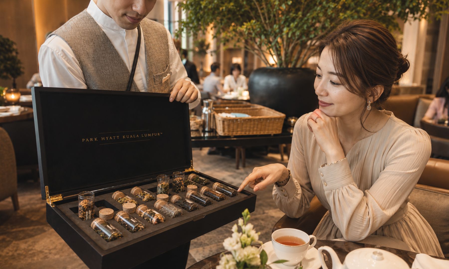 16種類の香り高いティーセレクションより、お好きな紅茶をお選びください